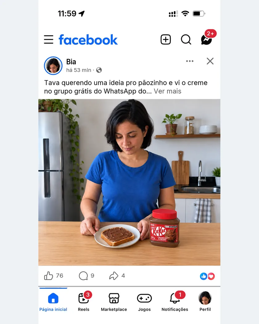 Publicação de quem encontrou oferta com o PromoBot