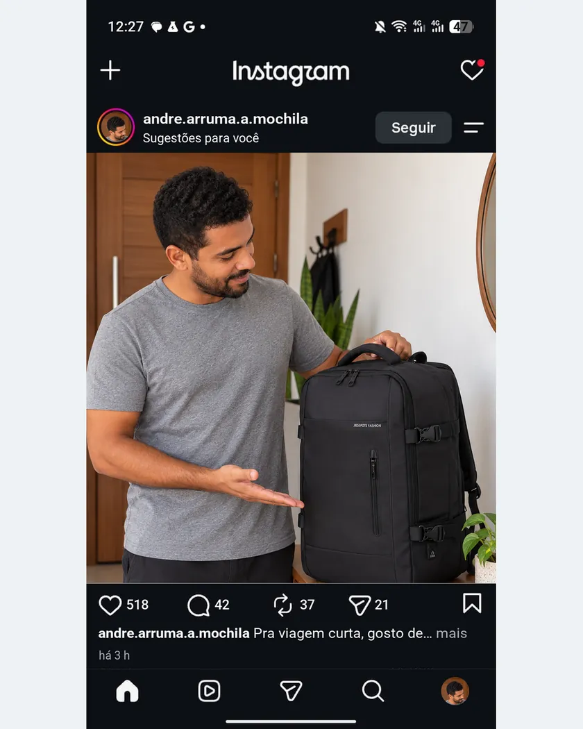 Publicação de quem encontrou oferta com o PromoBot