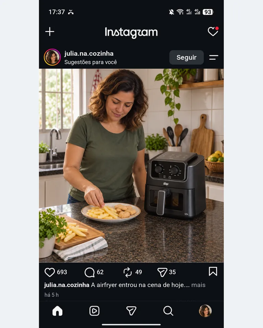 Publicação de quem encontrou oferta com o PromoBot